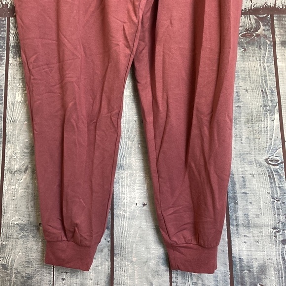 ATHLETA French Terry Balance Jumpsuit Tawny Rose Mauve Pink Color L Athleisure - Picture 11 of 16